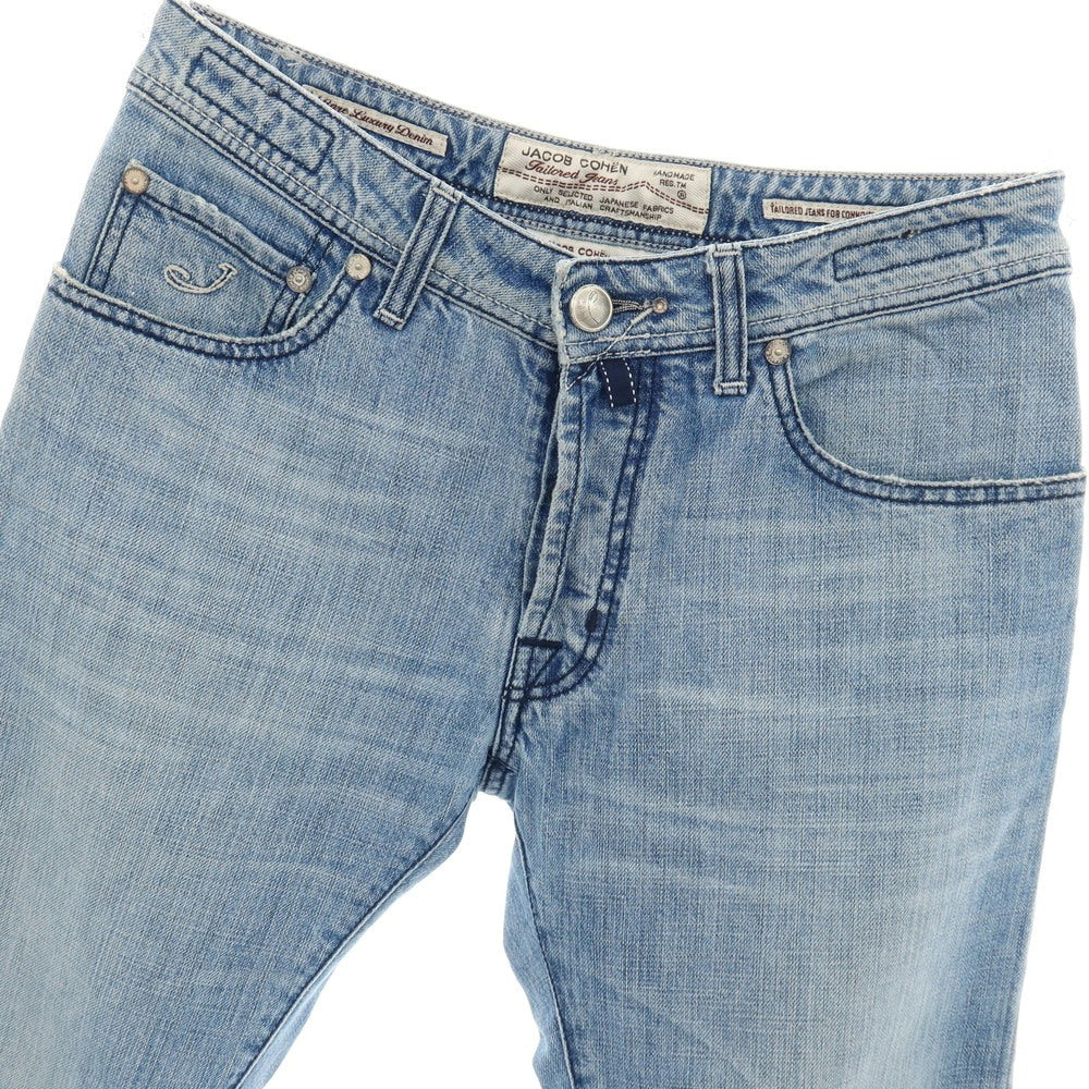 【中古】ヤコブコーエン JACOB COHEN J620 コットン デニムパンツ ジーンズ ライトブルー【サイズ32】【 状態ランクC 】【 メンズ 】