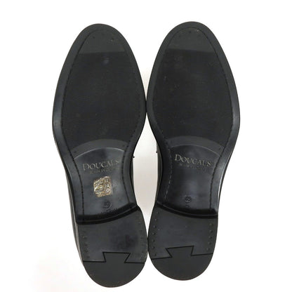 【中古】デュカルス DOUCALS レザー ローファー ブラック【サイズ40】【 状態ランクA 】【 メンズ 】