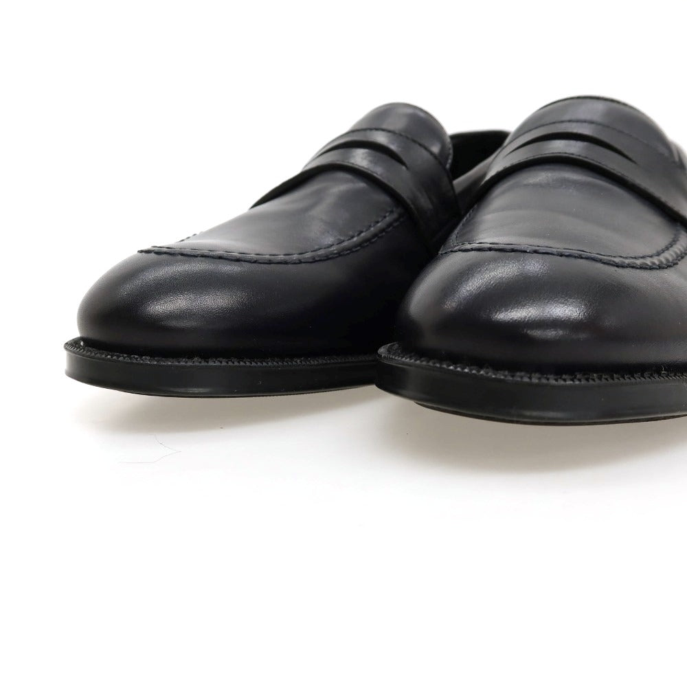 【中古】デュカルス DOUCALS レザー ローファー ブラック【サイズ40】【 状態ランクA 】【 メンズ 】