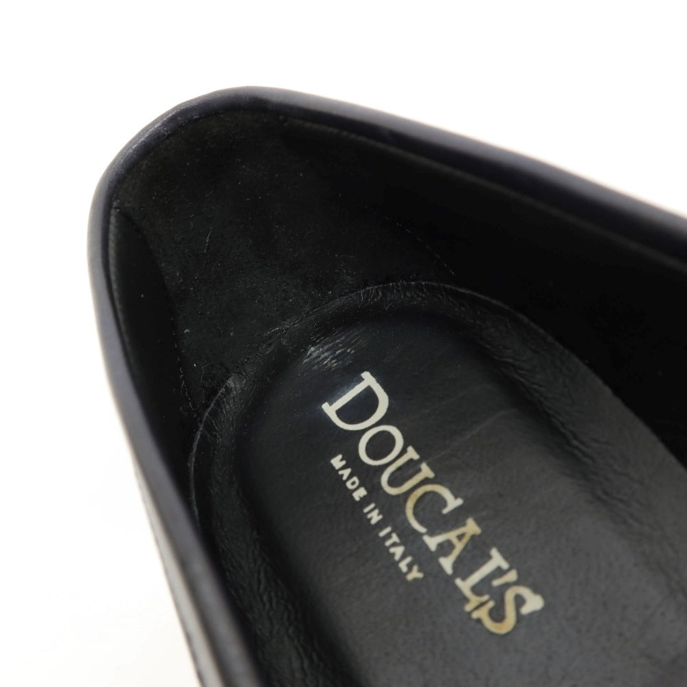 【中古】デュカルス DOUCALS レザー ローファー ブラック【サイズ40】【 状態ランクA 】【 メンズ 】