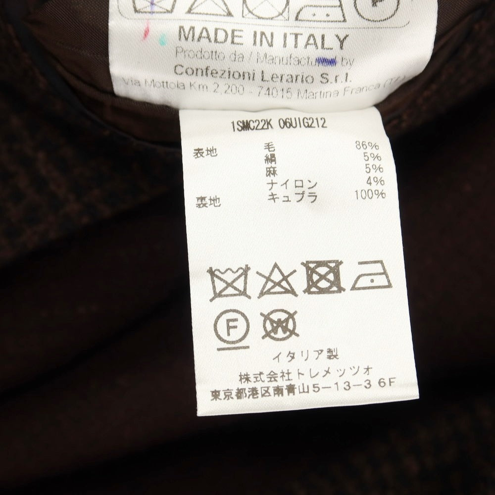 【中古】タリアトーレ TAGLIATORE Super110’Sウール＆シルクリネンナイロン 2B テーラードジャケット ブラウン【サイズ48/R】【 状態ランクC 】【 メンズ 】