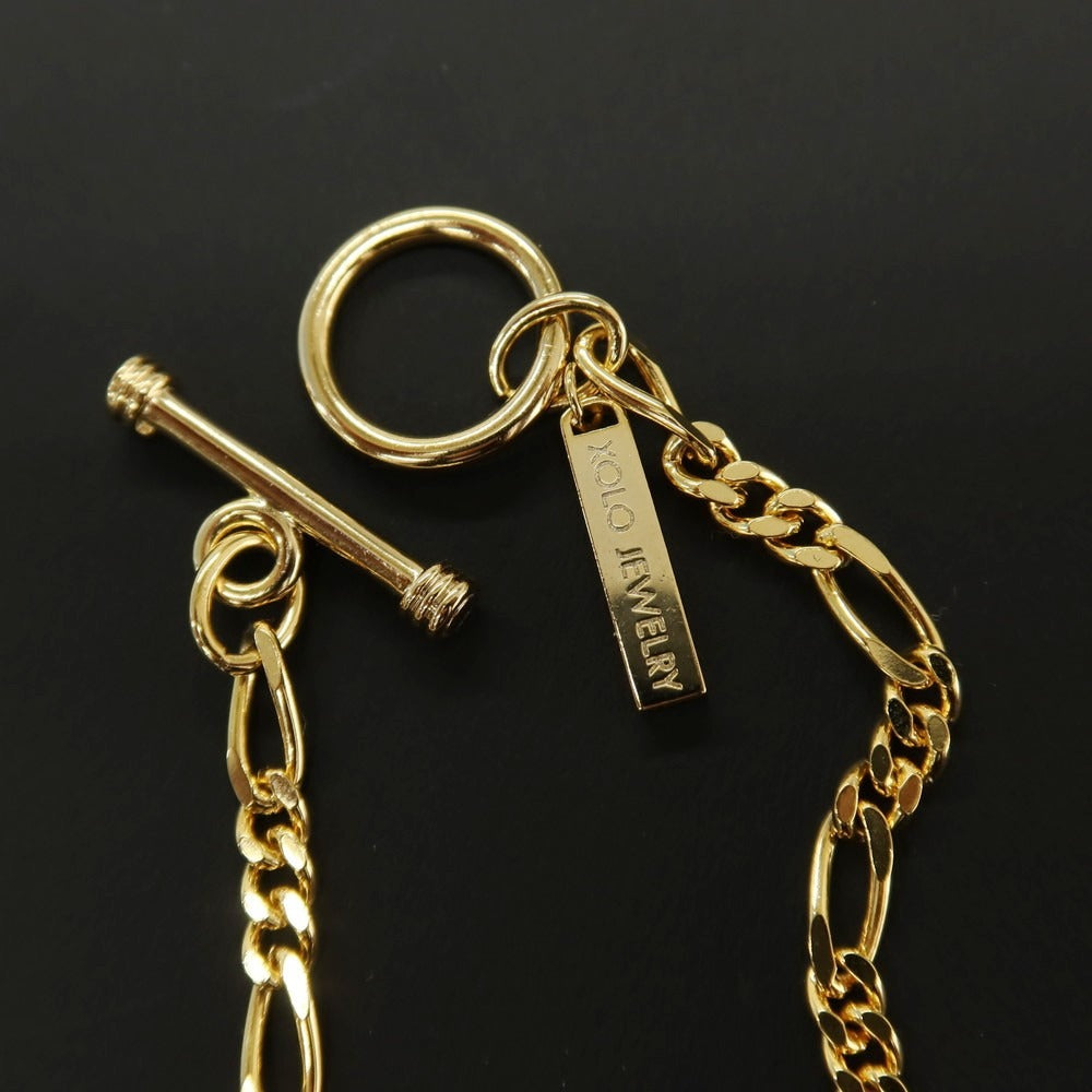 【中古】ショロ XOLO シルバー925 チェーン ブレスレット ゴールド【 状態ランクA 】【 メンズ 】