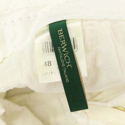 【中古】ベルウィッチ BERWICH ストレッチ ツイルコットン ショートパンツ アイボリー【サイズ48】【 状態ランクB 】【 メンズ 】