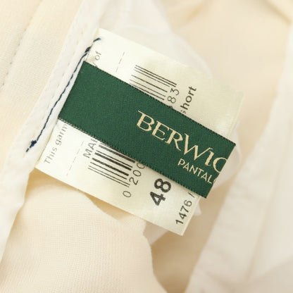 【中古】ベルウィッチ BERWICH ストレッチ レーヨンナイロン ジャージー ショートパンツ クリームベージュ【サイズ48】【 状態ランクB 】【 メンズ 】