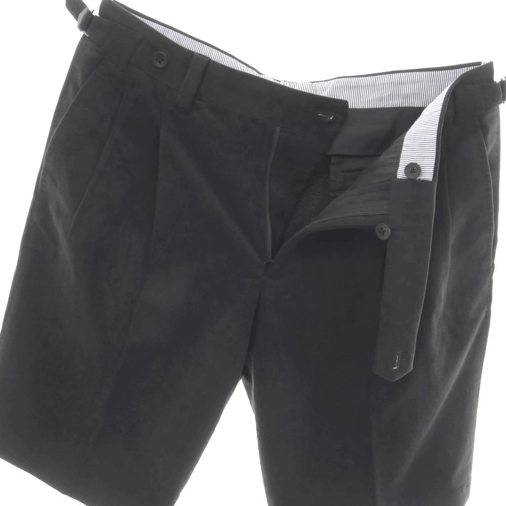 【中古】イガラシトラウザーズ 五十嵐 IGARASHI TROUSERS ストレッチ ポリエステル ショートパンツ ブラック【サイズ48】【 状態ランクB 】【 メンズ 】