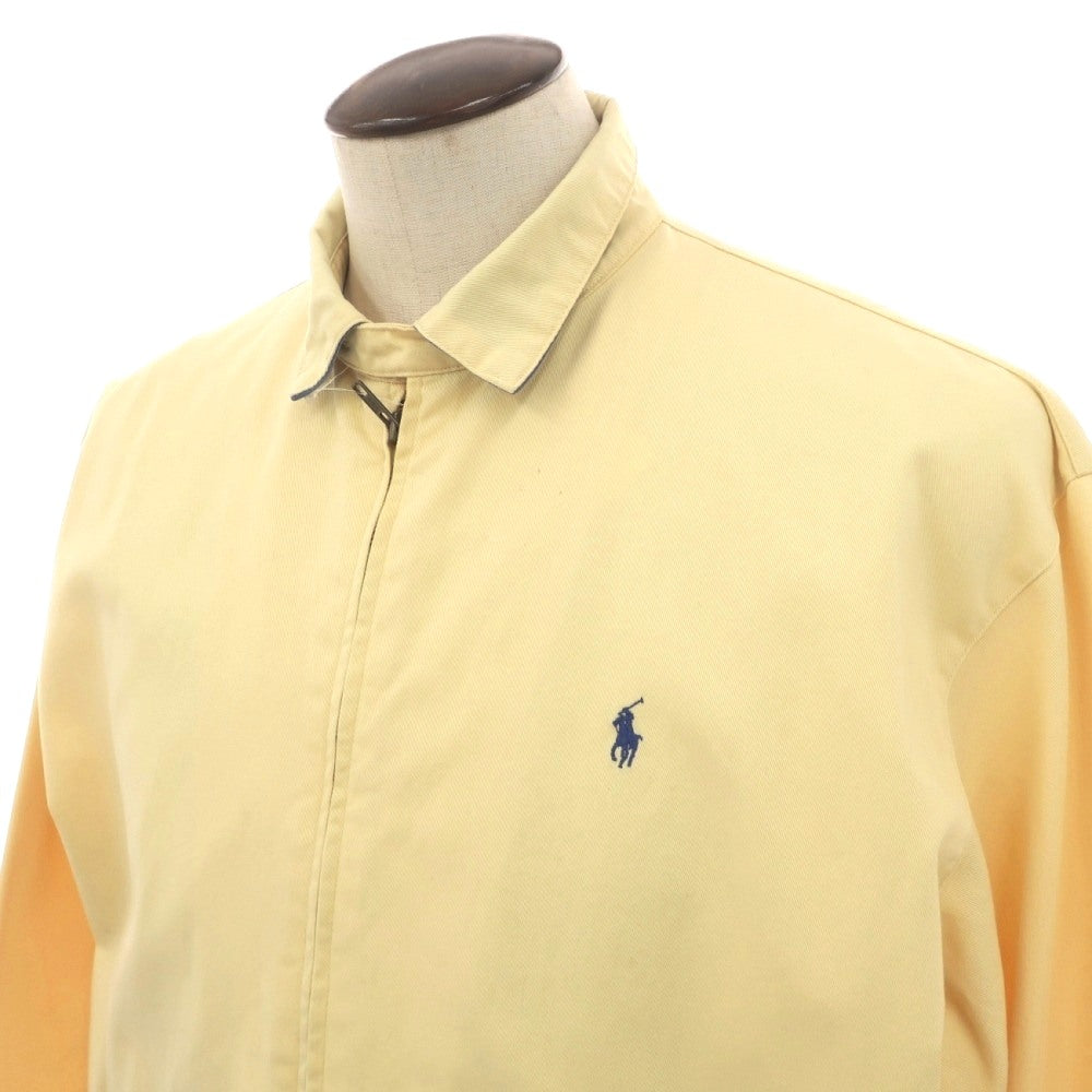 【中古】ポロ ラルフローレン Polo Ralph Lauren コットン スイングトップ ドリズラー クリームイエロー【サイズL】【 状態ランクC 】【 メンズ 】