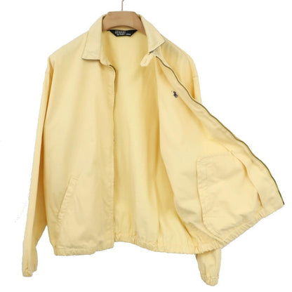 【中古】ポロ ラルフローレン Polo Ralph Lauren コットン スイングトップ ドリズラー クリームイエロー【サイズL】【 状態ランクC 】【 メンズ 】