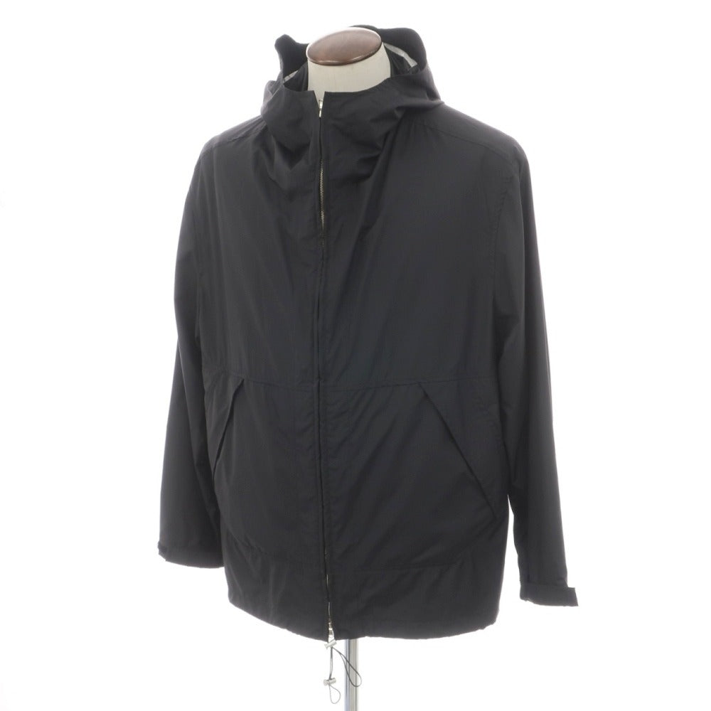 【中古】コルネリアーニ CORNELIANI ポリエステル フーデッドブルゾン ブラック【サイズ50】【 状態ランクC 】【 メンズ 】