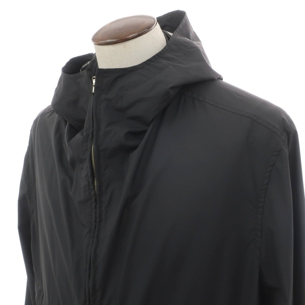 【中古】コルネリアーニ CORNELIANI ポリエステル フーデッドブルゾン ブラック【サイズ50】【 状態ランクC 】【 メンズ 】