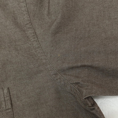 【中古】ゼニアスポーツ Zegna SPORT コットン ボタンダウン カジュアルシャツ グレーブラウン【サイズXL】【 状態ランクB 】【 メンズ 】