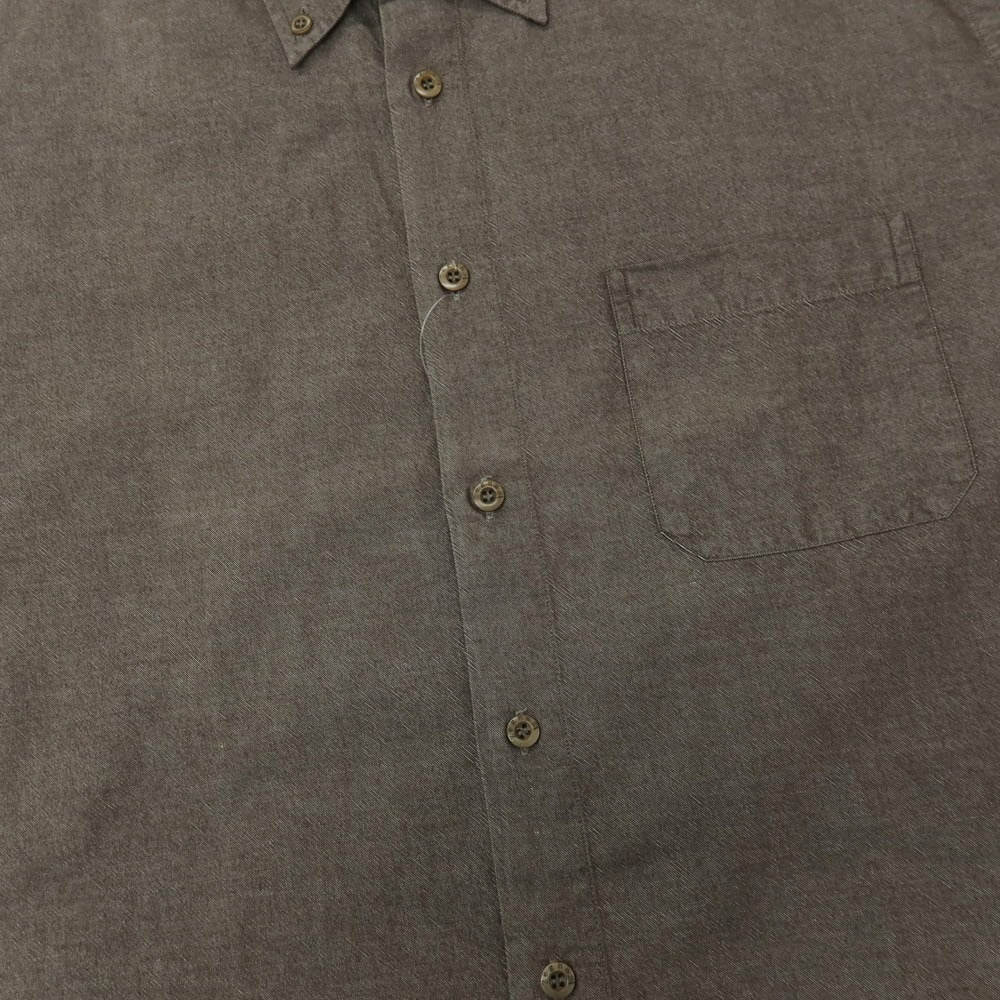 【中古】ゼニアスポーツ Zegna SPORT コットン ボタンダウン カジュアルシャツ グレーブラウン【サイズXL】【 状態ランクB 】【 メンズ 】