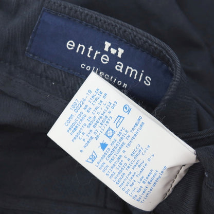【中古】アントレアミ ENTRE AMIS コットンポリウレタン ツイル カジュアルスラックスパンツ ネイビー【サイズ34】【 状態ランクB 】【 メンズ 】