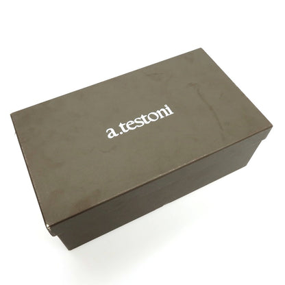 【中古】ア テストーニ a.testoni スエード ローファー イエローオーカー【サイズ6 1/2】【 状態ランクC 】【 メンズ 】