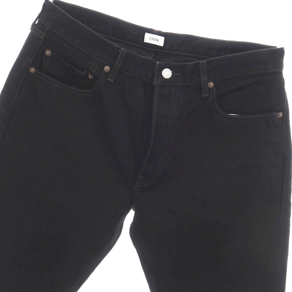 【中古】シオタ CIOTA コットン デニムパンツ ジーンズ ブラック【サイズ34】【 状態ランクB 】【 メンズ 】