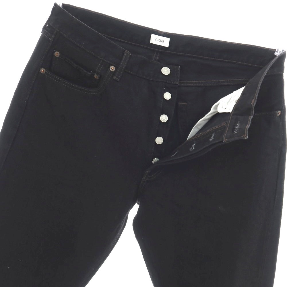 【中古】シオタ CIOTA コットン デニムパンツ ジーンズ ブラック【サイズ34】【 状態ランクB 】【 メンズ 】