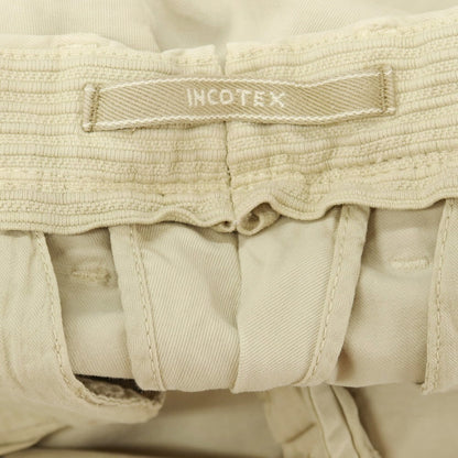 【中古】【未使用】インコテックス スラックス INCOTEX SLACKS ストレッチ ツイルコットン カジュアルスラックスパンツ ライトイエローベージュ【サイズ32】【 状態ランクS 】【 メンズ 】