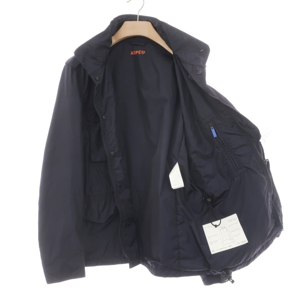 【中古】アスペジ ASPESI ナイロン M-65 パッカブル フィールドジャケット ネイビー【サイズXL】【 状態ランクC 】【 メンズ 】