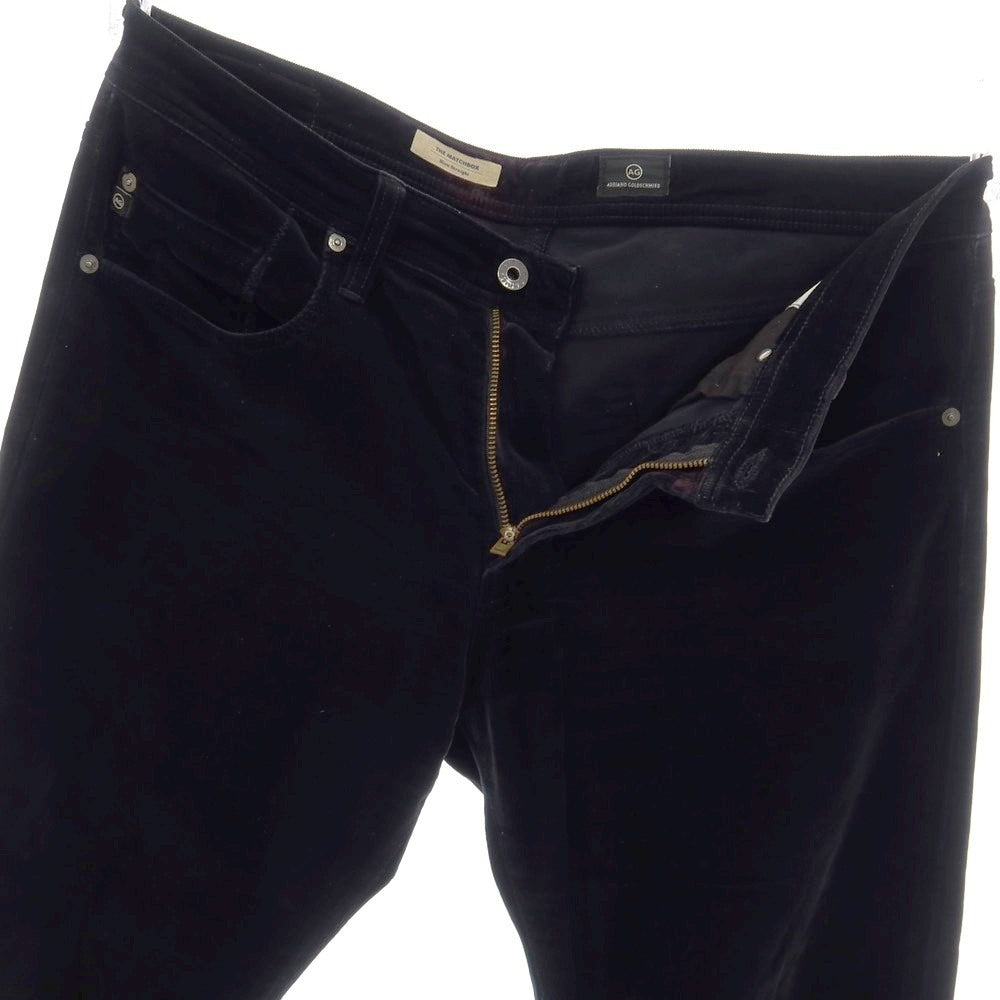 【中古】エージー アドリアーノゴールドシュミット AG Adriano Goldschmied ストレッチ コットン 細畝 コーデュロイパンツ ブラック【サイズ34】【 状態ランクC 】【 メンズ 】