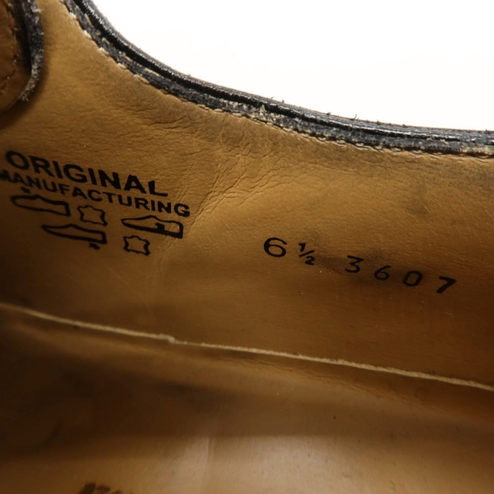 【中古】フランチェスコ ベニーニョ FRANCESCO BENIGNO カーフ レザー ドレスシューズ ブラック【サイズ6 1/2】【 状態ランクC 】【 メンズ 】