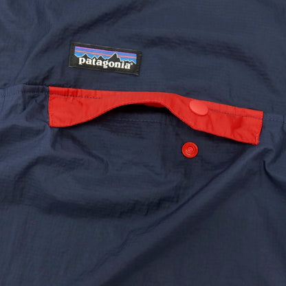 【中古】パタゴニア patagonia ナイロン ポケッタブル フーディニ スナップT プルオーバー シェルジャケット ネイビーxレッド【サイズM】【 状態ランクA 】【 メンズ 】