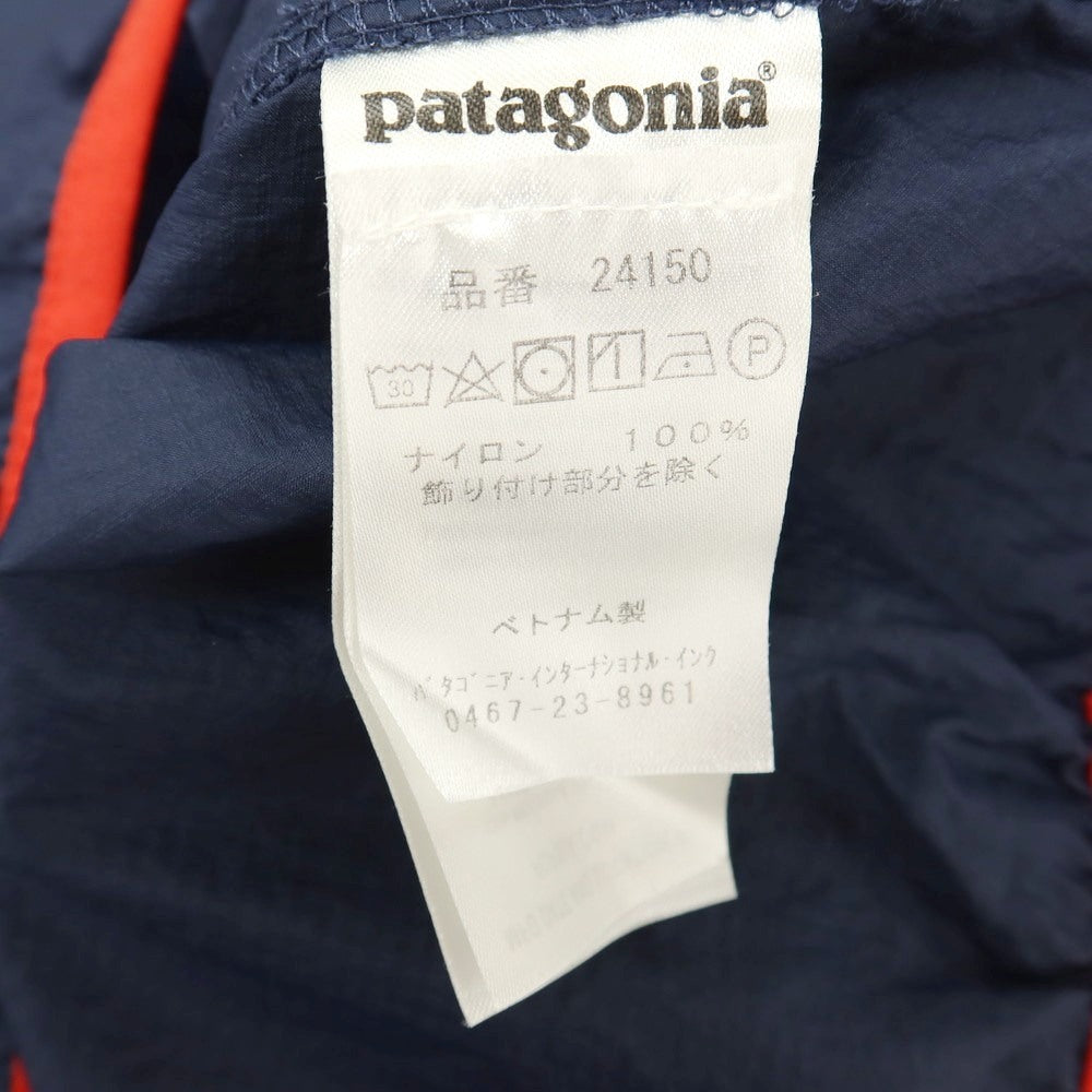 【中古】パタゴニア patagonia ナイロン ポケッタブル フーディニ スナップT プルオーバー シェルジャケット ネイビーxレッド【サイズM】【 状態ランクA 】【 メンズ 】