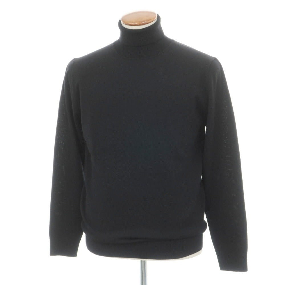 【中古】【未使用】ユナイテッドアローズ UNITED ARROWS ウール タートルネック プルオーバーニット ブラック【サイズM】【 状態ランクS 】【 メンズ 】