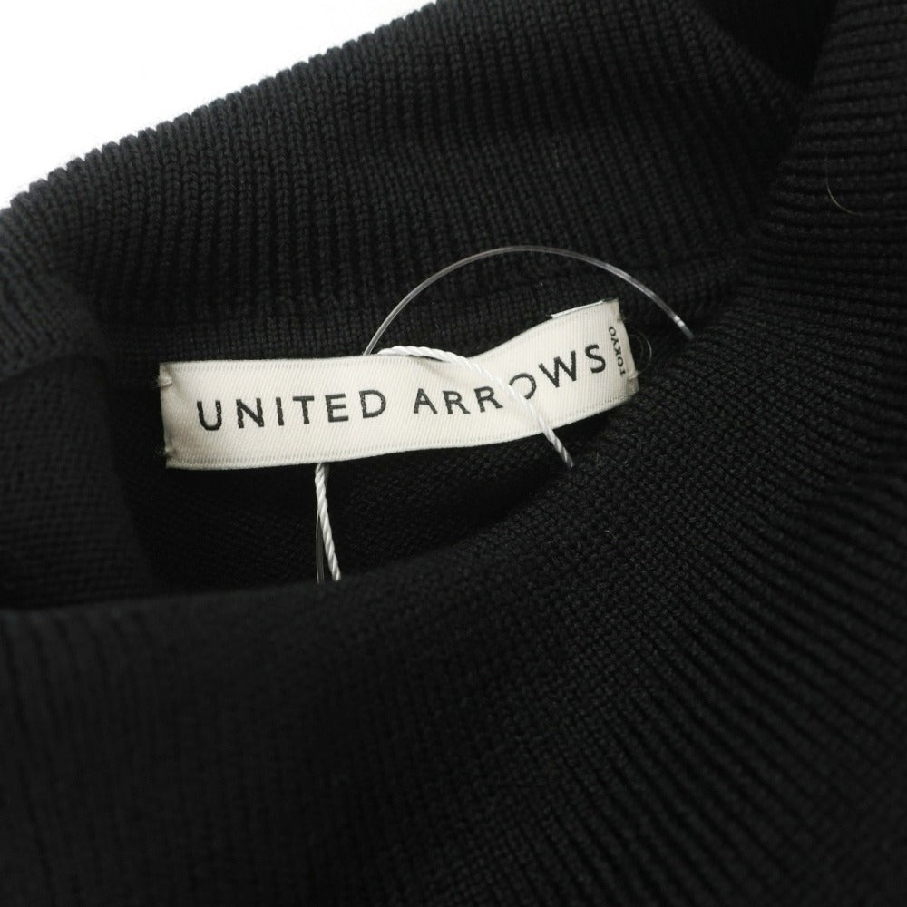 【中古】【未使用】ユナイテッドアローズ UNITED ARROWS ウール タートルネック プルオーバーニット ブラック【サイズM】【 状態ランクS 】【 メンズ 】