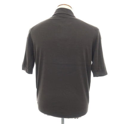【中古】ジョンスメドレー JOHN SMEDLEY ハイゲージ シーアイランドコットン 半袖 ポロニット ダークトープ【サイズM】【 状態ランクB 】【 メンズ 】