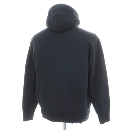 【中古】エムエイチエル MHL. × ループウィラー コットン スウェット ダブルジップ パーカー ダークネイビー【サイズM】【 状態ランクC 】【 メンズ 】