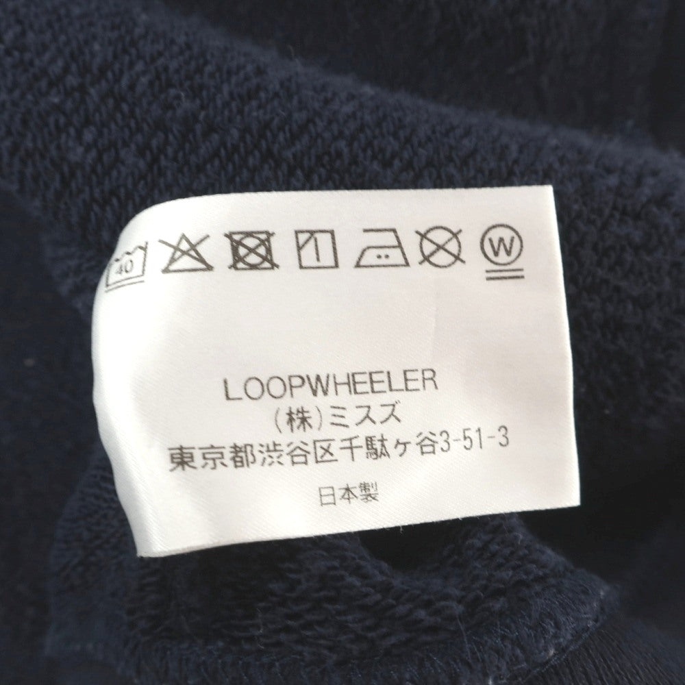 【中古】ループウィラー LOOPWHEELER コットン スウェット ダブルジップ パーカー ネイビー【サイズM】【 状態ランクC 】【 メンズ 】