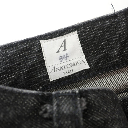 【中古】アナトミカ ANATOMICA コットン デニムパンツ ジーンズ ウォッシュブラック【サイズ34】【 状態ランクB 】【 メンズ 】