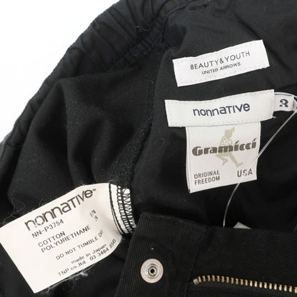 【中古】ノンネイティブ nonnative × グラミチ × BEAUTY&amp;YOUTH UNITED ARROWS イージーパンツ ブラック【サイズ3】【 状態ランクB 】【 メンズ 】