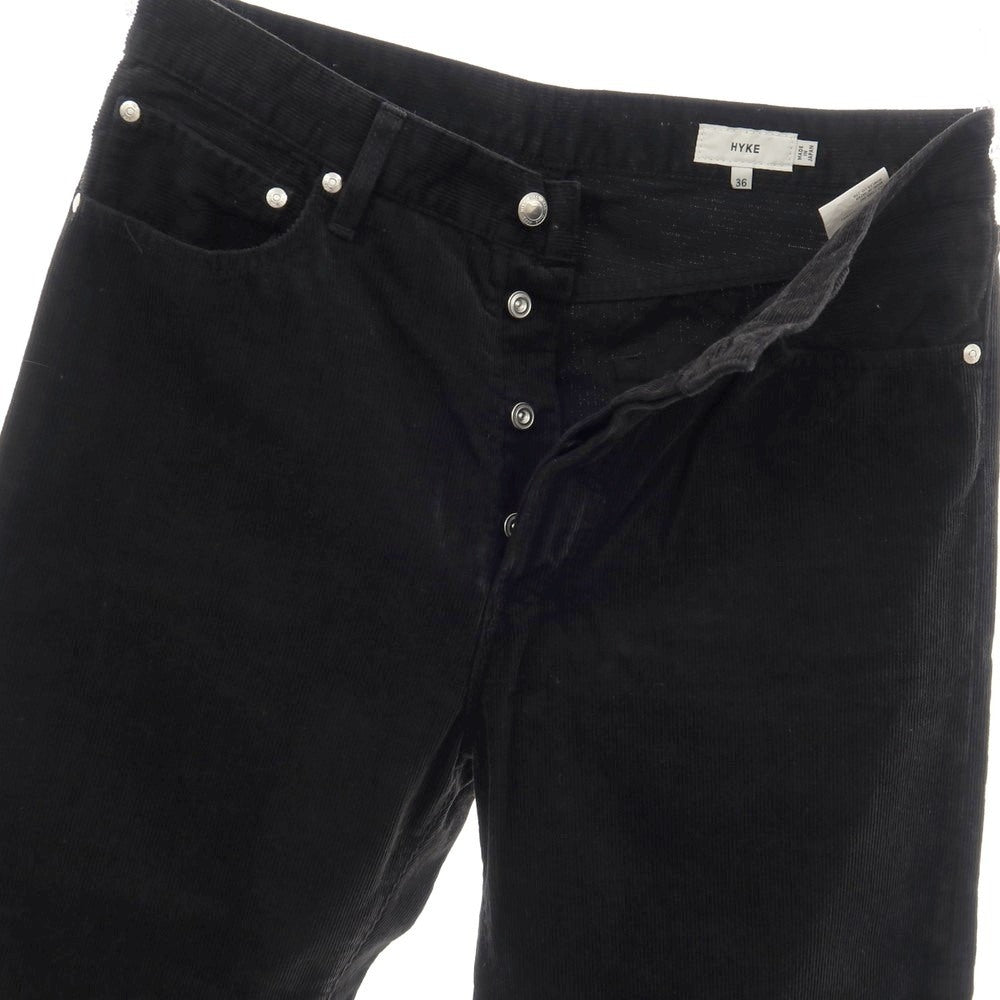 【中古】ハイク HYKE コットン コーデュロイパンツ ブラック【サイズ36】【 状態ランクB 】【 メンズ 】