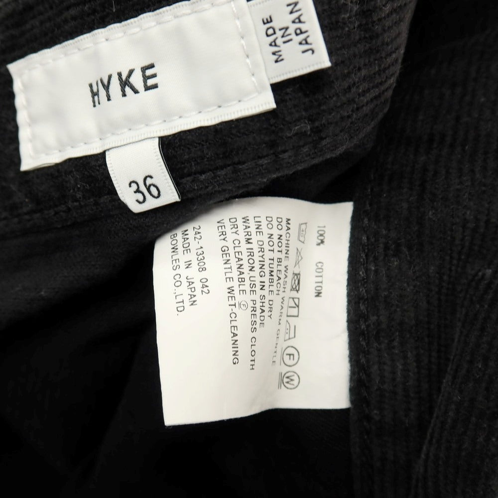 【中古】ハイク HYKE コットン コーデュロイパンツ ブラック【サイズ36】【 状態ランクB 】【 メンズ 】