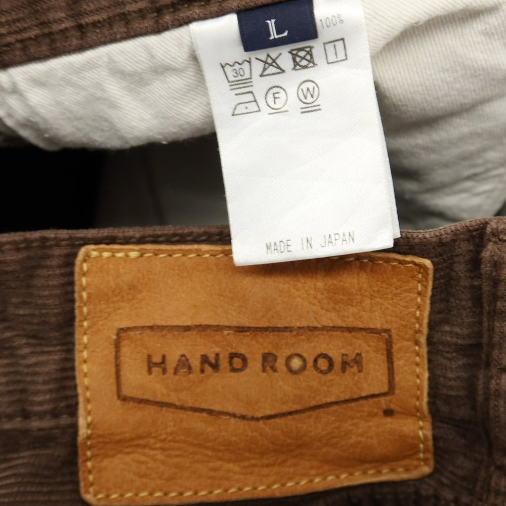【中古】ハンドルーム HAND ROOM コットン コーデュロイパンツ ブラウン【サイズL】【 状態ランクB 】【 メンズ 】