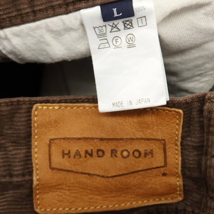 【中古】ハンドルーム HAND ROOM コットン コーデュロイパンツ ブラウン【サイズL】【 状態ランクB 】【 メンズ 】