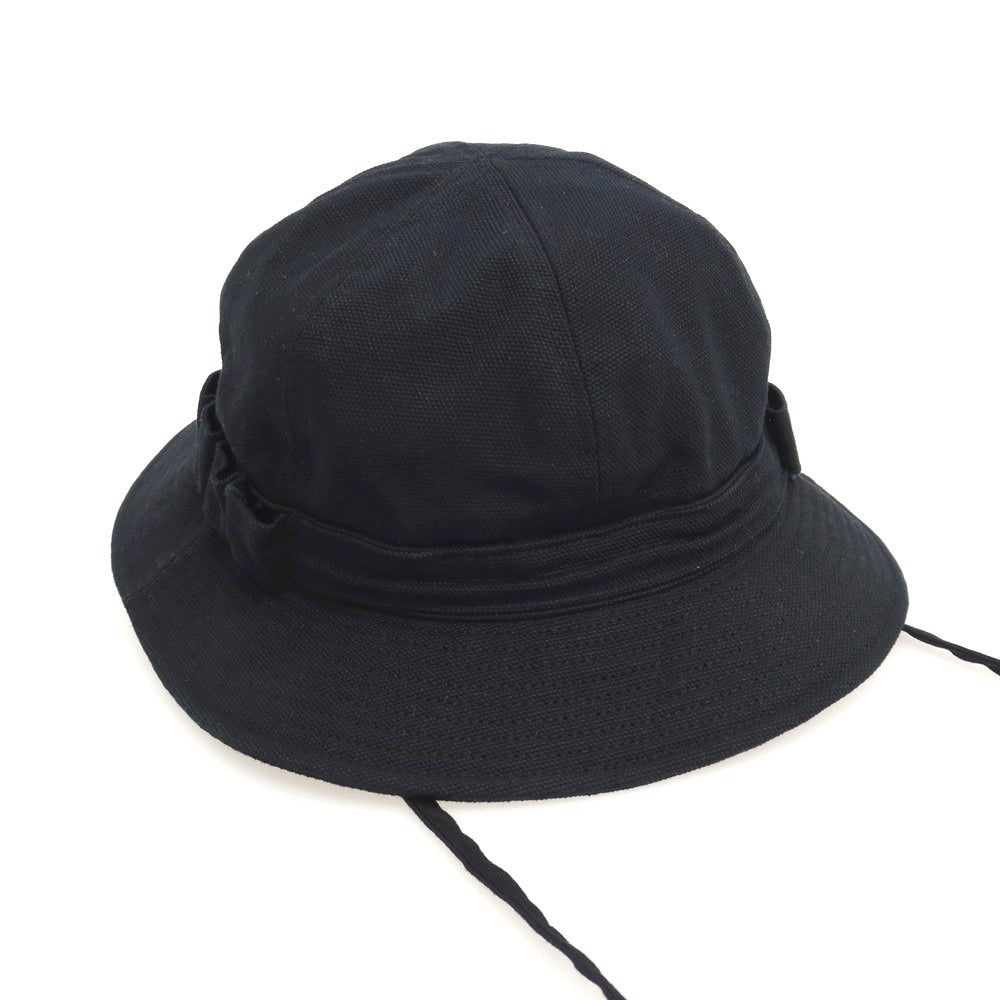 【中古】スティーブンアラン Steven Alan コットン ダック ブーニーハット ミリタリーハット 帽子 ブラック【 状態ランクB 】【 メンズ 】