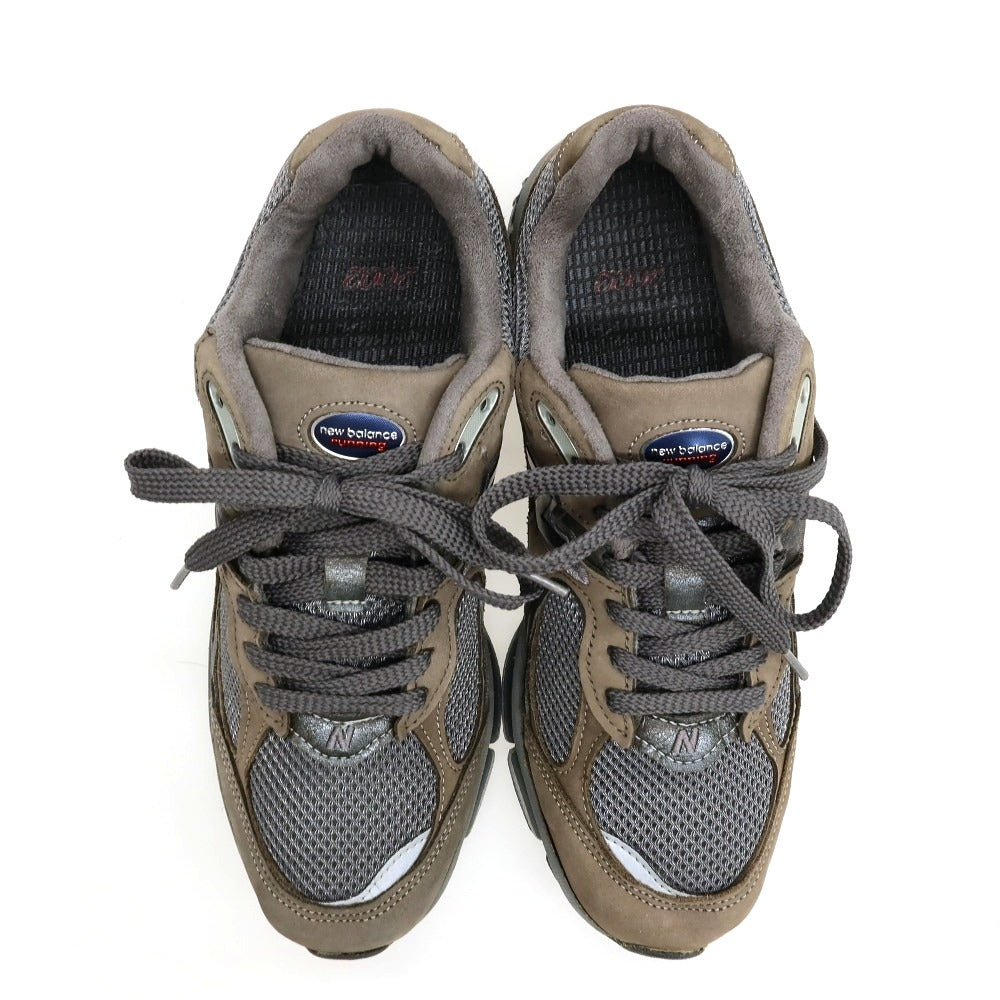【中古】ニューバランス NEW BALANCE MR2002CU made in USA スエード スニーカー ウォームグレーxグレー【サイズ26cm】【 状態ランクC 】【 メンズ 】