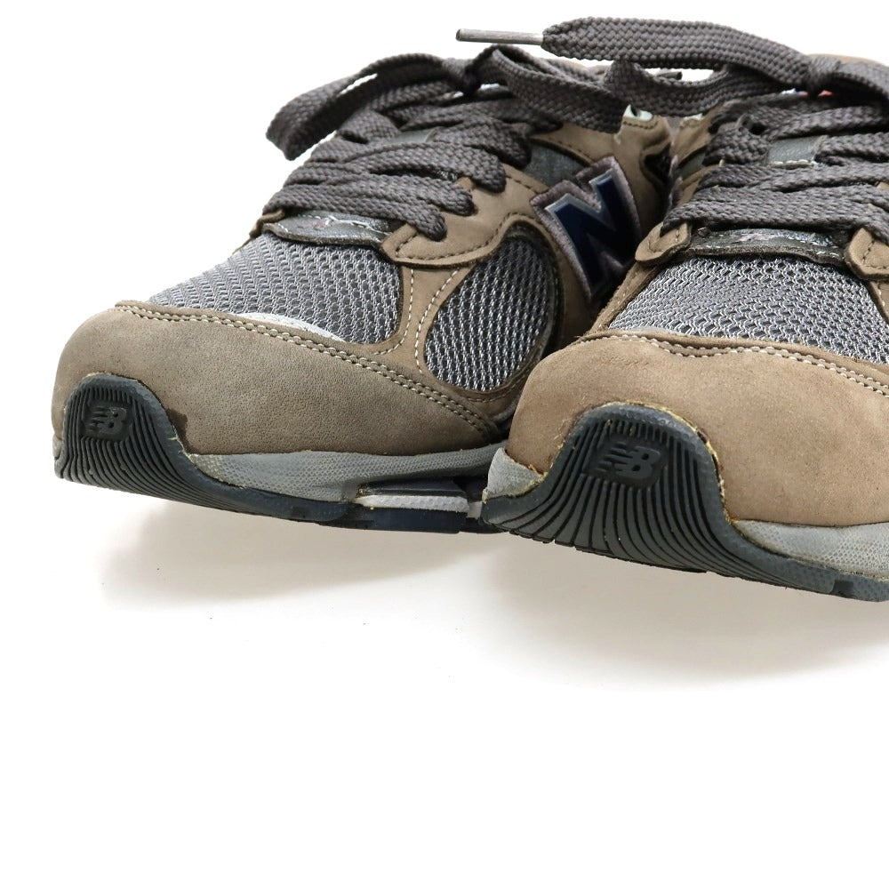 【中古】ニューバランス NEW BALANCE MR2002CU made in USA スエード スニーカー ウォームグレーxグレー【サイズ26cm】【 状態ランクC 】【 メンズ 】