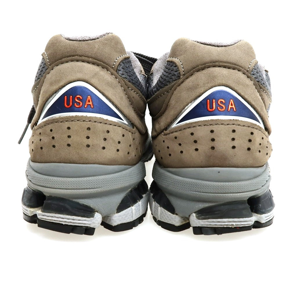 【中古】ニューバランス NEW BALANCE MR2002CU made in USA スエード スニーカー ウォームグレーxグレー【サイズ26cm】【 状態ランクC 】【 メンズ 】