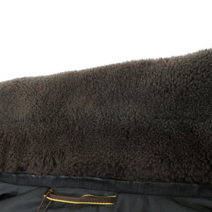 【新品アウトレット】ムーレー MOORER MONDOR/FUR デニム 異素材コンビネーション 襟ボア付き ダウンジャケット ブラック【サイズ46】【 状態ランクN- 】【 メンズ 】