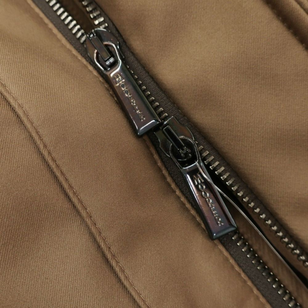 【新品】ムーレー MOORER BASSI-WI ポリエステル フーデッド ダウンコート ブラウン【サイズ48】【 状態ランクN 】【 メンズ 】