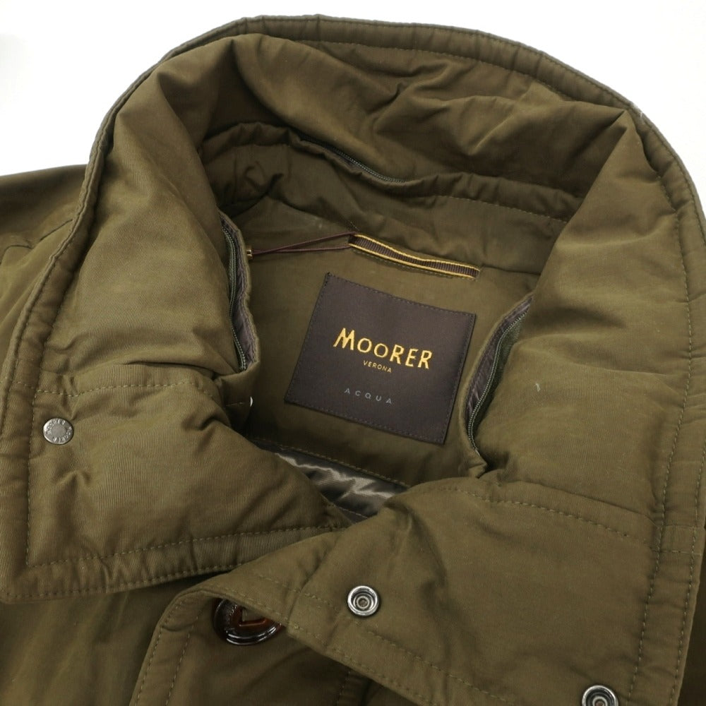 【新品アウトレット】ムーレー MOORER TED-S1 コットンポリエステルナイロン ダウンコート オリーブグリーン【サイズ52】【 状態ランクN- 】【 メンズ 】