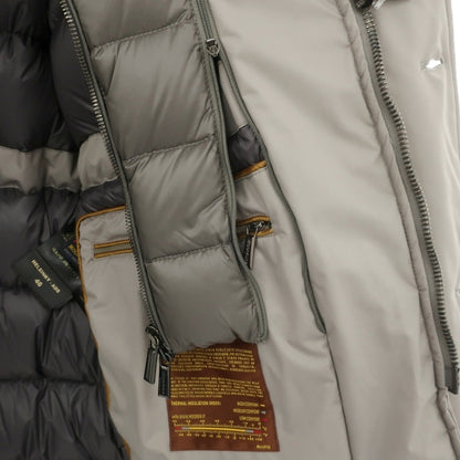 【新品】ムーレー MOORER HELSINKY-ADS ポリエステルポリウレタン フーデッド ダウンコート グレー【サイズ46】【 状態ランクN 】【 メンズ 】