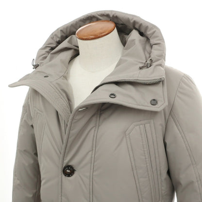 【新品】ムーレー MOORER HELSINKY-ADS ポリエステルポリウレタン フーデッド ダウンコート グレー【サイズ46】【 状態ランクN 】【 メンズ 】
