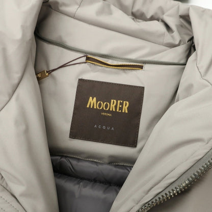 【新品】ムーレー MOORER HELSINKY-ADS ポリエステルポリウレタン フーデッド ダウンコート グレー【サイズ46】【 状態ランクN 】【 メンズ 】