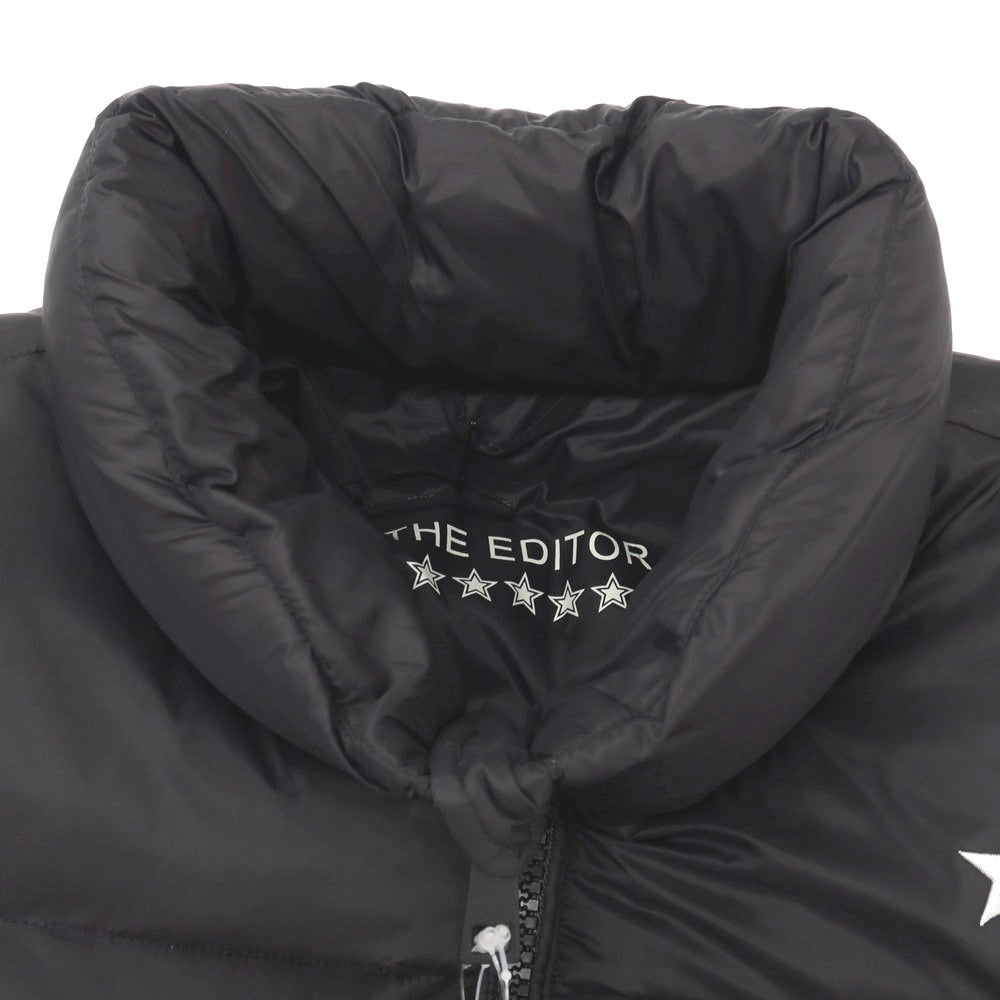 【新品アウトレット】ジ エディター THE EDITOR ナイロン スタンドカラー 中綿ブルゾン ブラック【サイズM（紙タグ参照）】【 状態ランクN- 】【 メンズ 】