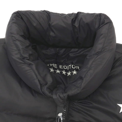 【新品アウトレット】ジ エディター THE EDITOR ナイロン スタンドカラー 中綿ブルゾン ブラック【サイズM（紙タグ参照）】【 状態ランクN- 】【 メンズ 】