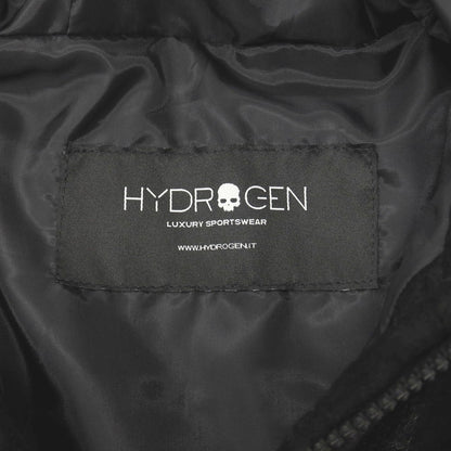 【新品】ハイドロゲン HYDROGEN ポリエステルアクリルウール カモフラージュ フーデッド 中綿ブルゾン ブラックxダークグレー【サイズ50】【 状態ランクN 】【 メンズ 】