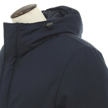 【新品】スローウェア SLOWEAR ポリエステルレーヨン フーデッド ダウンコート ネイビー【サイズ50】【 状態ランクN 】【 メンズ 】